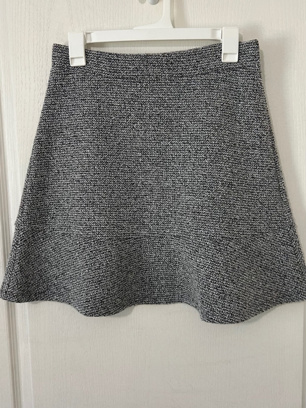 Skirt Tweed Knit Flounce Business Parisian Preppy